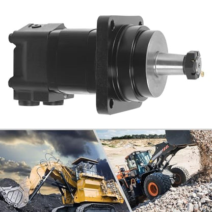 Hydraulic Wheel Motor 105-1006-006 High Torque Replacement, 555N·m 23.8KW Cast Iron Motor for Eaton Char-Lynn 2000 Series, Fits Forging/Mining Machinery
