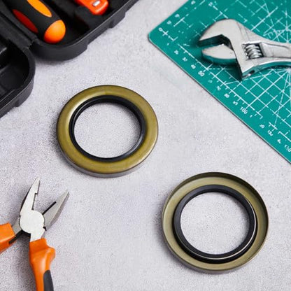 8 Pack Double Lip Grease Seal ID 2.250" x OD 3.376" - style: ID 2.250" x OD 3.376"