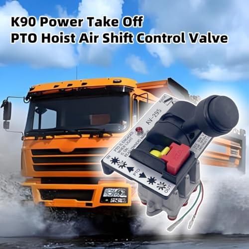 AV295 Pneumatic Control for Dump Truck Tipper, PTO Control Valve Set for Dump Pump, Power Take Off PTO Switch Dual Valve Air Kit with Kickout, Fit for AV-295 328388-79X 329358X K90