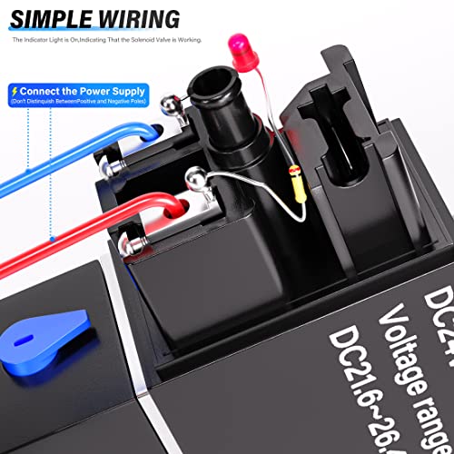 TAILONZ 1/4"NPT 24V 2V025-08 Solenoid Valve Junction Box - size: 24V DC