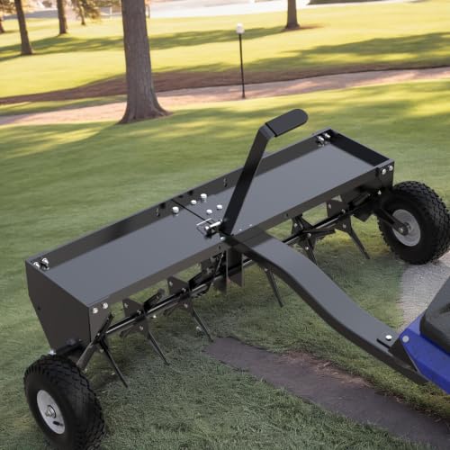 YINTATECH 40 Inch Plug Aerator Tow Behind, Pull Behind Core Aerator Tool - size: 40 Inch