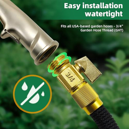 ARXIVE Heavy Duty Garden Hose Nozzle, High Pressure Handheld Sprayer