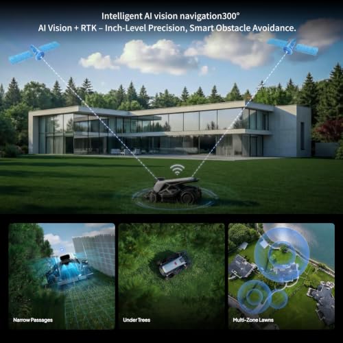 TRON with Large Mowing Disk,Robot Lawn Mower up to 0.6 Acre - color: TRON with Mowing Disk