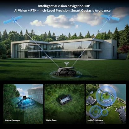 TRON with Large Mowing Disk,Robot Lawn Mower up to 0.6 Acre - color: TRON with Mowing Disk