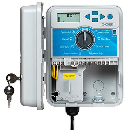 Hunter X-Core 6 Zone Sprinkler Timer, Indoor/Outdoor Sprinkler Controller