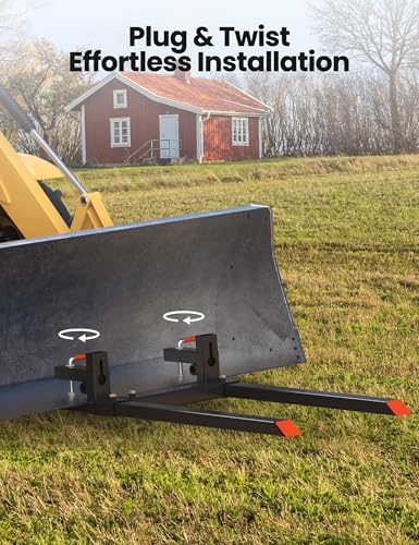 KYBOLT 43" 2000LBS Heavy Duty Pallet Forks,Tractor Bucket Forks - size: 2000 lbs 43 in