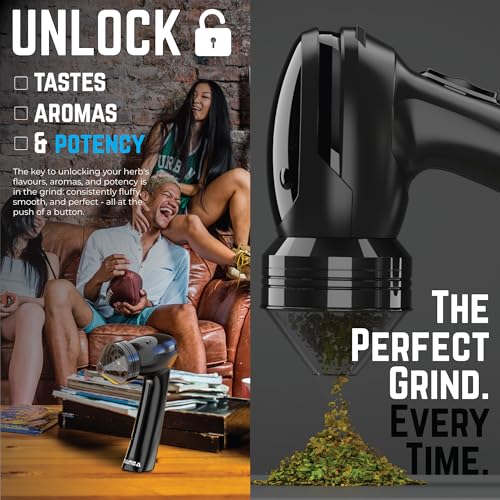 Mamba Original Electric Seed Grinder, USB-C Rechargeable Spice Mill, Black - color: Black & Black