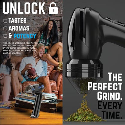 Mamba Original Electric Seed Grinder, USB-C Rechargeable Spice Mill, Black - color: Black & Black