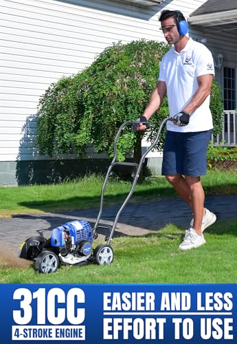Wild Badger Power 31cc 4-Cycle Gas Walk-Behind Lawn Edger, 9.5-in Blade