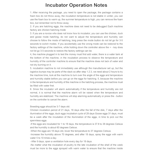 Automatic Eggs Incubator, Large Incubators for Hatching Eggs | Automatic Egg Turning & Temperature Control, Poultry Hatcher Machine for Chicken Duck Goose Quail Bird (192 Eggs) - size: 192 Eggs