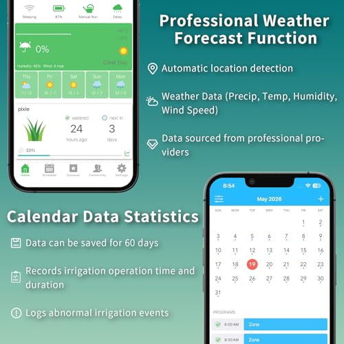 Netro Solar Powered Sprinkler Timer for Garden Hose 2.4G WiFi APP Control
