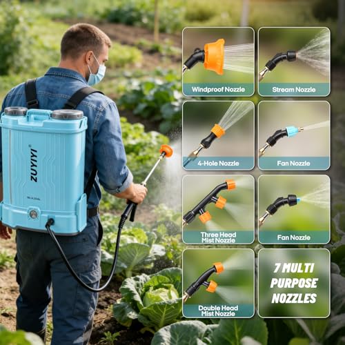 4.2 Gal Backpack Sprayer Battery Powered for Makita 18V, Auto Mixing