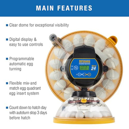 Brinsea Maxi 24 Advance Incubator with auto Turner for Hatching 24 Eggs - size: 24 Eggs
