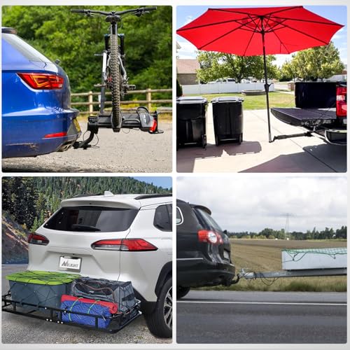 Nilight Hitch Adapter 2" x 12" Combo Bar Trailer Receiver Tube | Weld-on Raw Steel Hitch Bar Heavy Duty Unpainted Steel Receiver Extension - color: 2" x 12" Receiver Steel