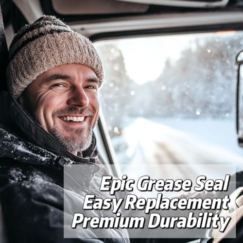 RV Murts 4 Double Lip Grease Seals ID 1.249" x OD 1.983" for 2000-2200 lbs Trailer Axle Dexter Replacement, Sealer as 12192TB 203029 for Spindles Hub Wheel, Electric Brake Assemblies for Boat Trailers - size: ID 1.249''x OD1.983''