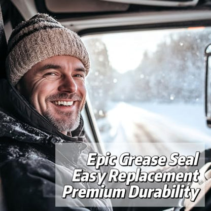 RV Murts 4 Double Lip Grease Seals ID 1.249" x OD 1.983" for 2000-2200 lbs Trailer Axle Dexter Replacement, Sealer as 12192TB 203029 for Spindles Hub Wheel, Electric Brake Assemblies for Boat Trailers - size: ID 1.249''x OD1.983''