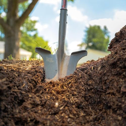 Root Slayer 22311 Nomad Garden Spade, Serrated Edge, Red - color: Red, size: Medium