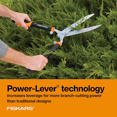 Fiskars 23" Power-Lever Garden Hedge Shears, Self-Sharpening Blades - style: 23" Power-Lever