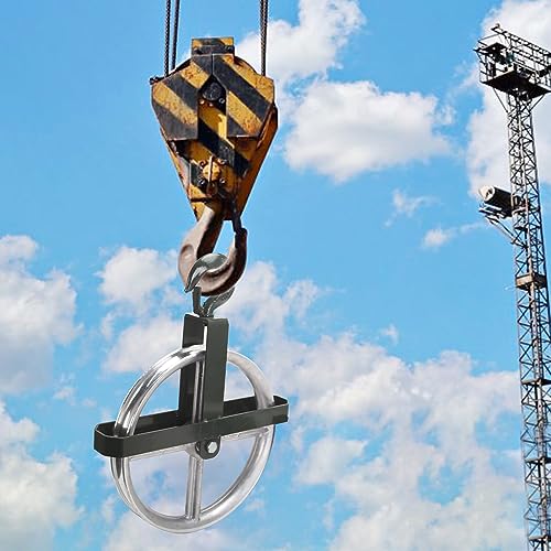 POPMOON Scaffold Hoist Pulley 12" Scaffolding Wheels Aluminum Pulley Wheel