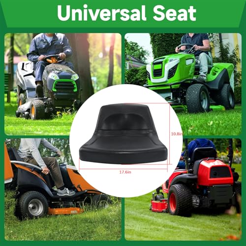 Black High Back Lawn Mower Seat Replacement for John Deere Replacement for Toro