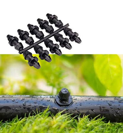 Basic Drip Irrigation Mini Kit Kwik Tube Cutter/Adjustable 360 Stake/Emitters/Punch Multi Tool/Goof Plugs
