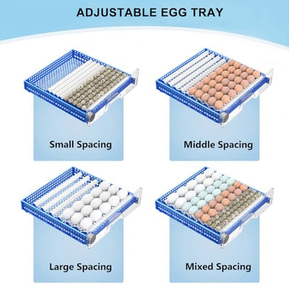 Automatic Eggs Incubator, Large Incubators for Hatching Eggs - size: 128 Eggs