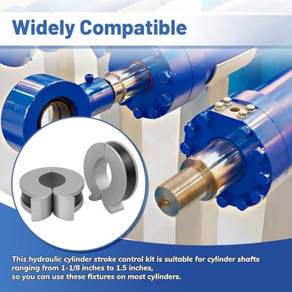 Stroke Control Kit for Hydraulic Cylinders for Shaft Sizes 1-1/8 to 1.5 in - size: 1 Sets