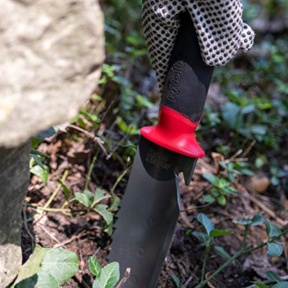 Root Slayer 16211 Heavy Duty Soil Knife, Red - style: Contemporary