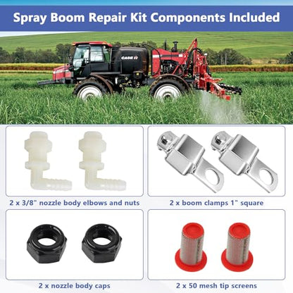 2 x 3/8" Polypropylene Elbow Nozzle Body Kit (11/16" MPS x 3/8"HB)