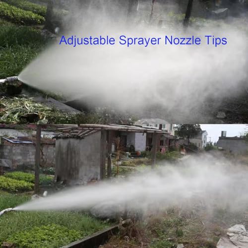 Adjustable Sprayer Nozzle Tips 2 Sets High Pressure Misting Spray Nozzle 1.5mm Aperture - size: 3x3x0.8 inches