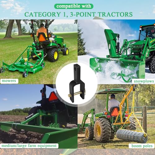 Versatile Quick Hitch Adapter Used to Adjust Top Link Bracket Movements Fits for Category 1 3-Point Quick Hitch Tractors Made of Integral Casting