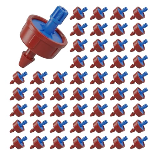 0.5 GPH Pressure Compensating Drippers for Irrigation System,50 Pack - size: 0.5 GPH 50PCS