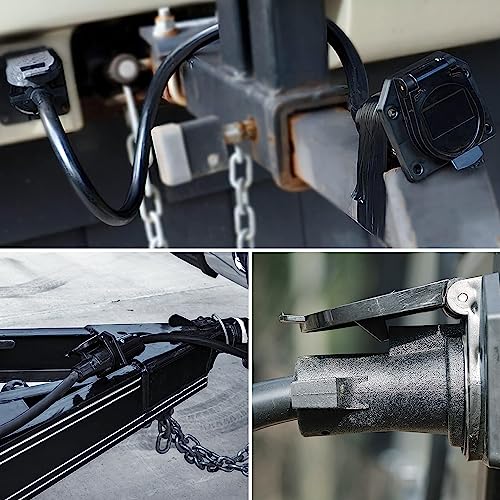 Nilight 7 Pin Male Trailer Round RV Blade Connector Socket - color: 7Pin Male Replacement Plug