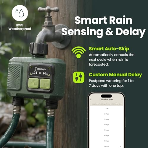 WiFi Water Timer Smart Irrigation Controller with Gateway - style: 2-Zone