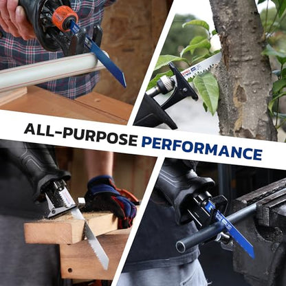 WORKPRO 32-Piece Reciprocating Saw Blade Set with Organizer Pouch