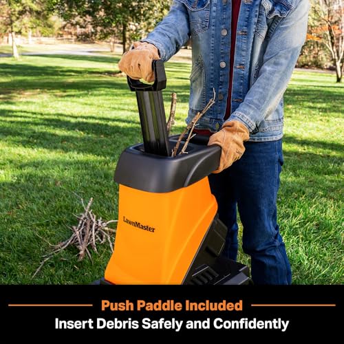 LawnMaster Electric Wood Chipper 1.8'' Cutting Diameter with Bin, FD1504 - style: Collection Bin