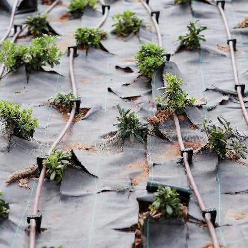 Glooglitter 120 Pack 1/4 Inch Drip Irrigation Stakes Garden Tubing Holder