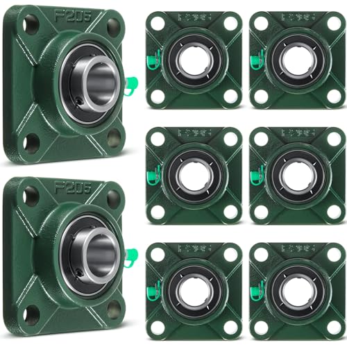 Gisafai 8 Pcs UCF205-16 Pillow Block Bearing with 1" Bore - style: UCF205-16