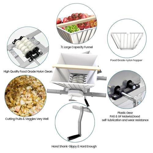 4.75Gallon/18L fruit press with 7L fruit crusher