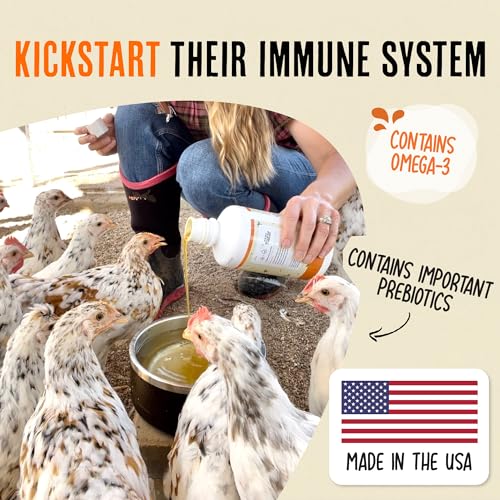 Roosty's Chicken Immunity & Digestion Booster, Omega-3 Vitamins, 16oz