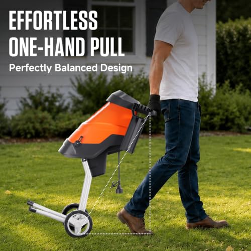 AIVOLT Electric Wood Chipper, 15-Amp Chipper Shredder - size: Portable