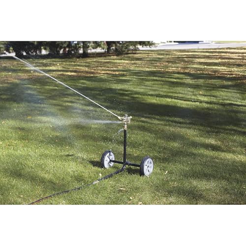 Strongway Wheeled Sprinkler, 6-10 GPM, 100ft. Coverage, 7,800 Sq. Ft. - size: 2 Nozzles