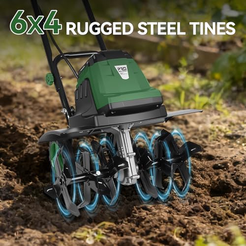 Prostormer 18-Inch Electric Garden Tiller Cultivator - size: 18-Inch