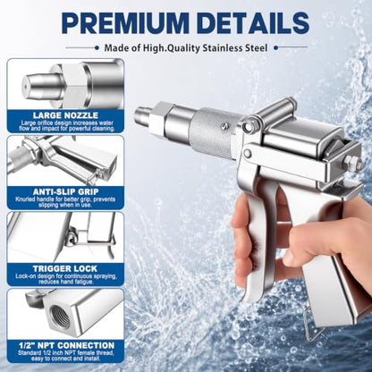 1 Pcs 1/2" NPT Spray Gun Sprayer 800 PSI High Pressure