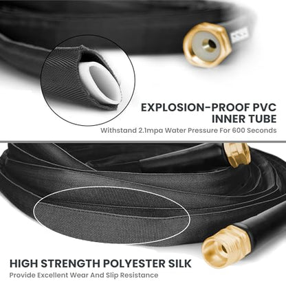 Giraffe Tools Garden Hose 50FT Lightweight Lay Flat Water Hose - size: 50FT