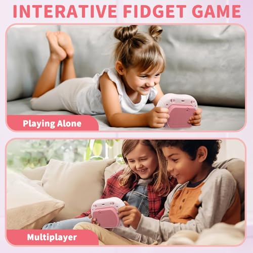 Intoypad Quick Push Pop Game Light Up Fidget Toy for Kids Pink - style: Pink