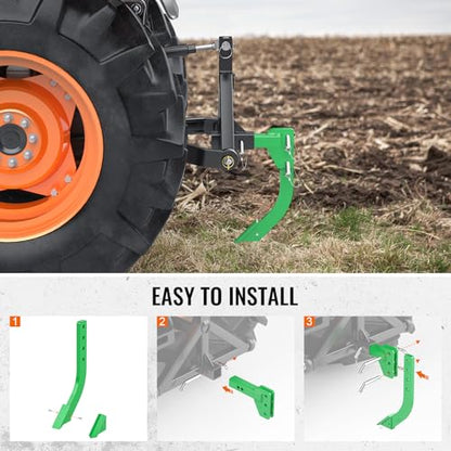 Hitch Mounted Ripper for 2" Receivers 3 Point Trencher for CAT 0&1 Tractors