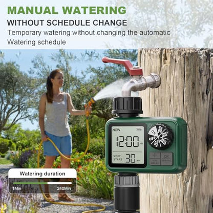 Water Timer for Outdoor Garden Hose, Sprinkler Timer for Garden - style: 1 Outlet-2 Pack