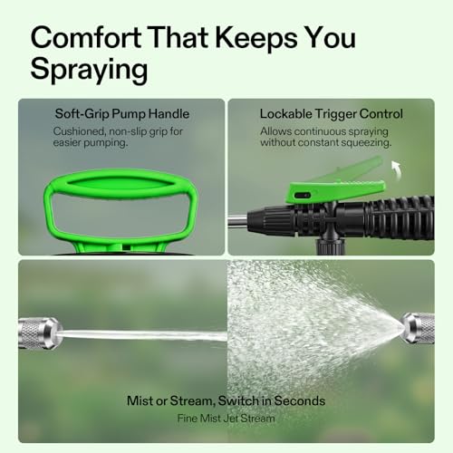 VIVOSUN Pump Sprayer 1.5 Gallon, Leak-Resistant Spray Bottle