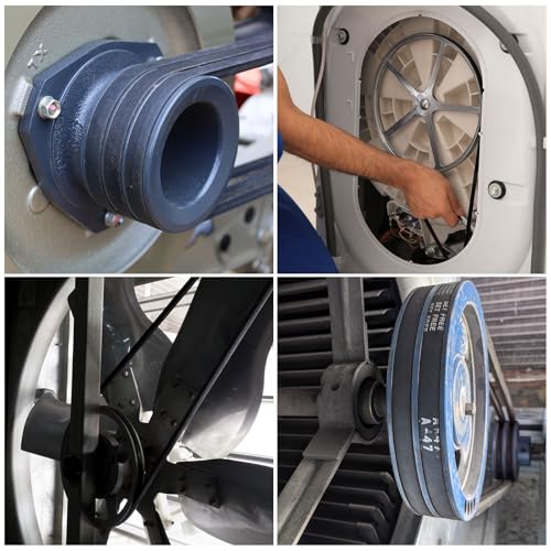 uxcell 3pcs A61 or 4L630 Classic Wrapped Rubber V-Belt, 61"(1550mm) Inside Circumference, A Profile V Belt - size: A61